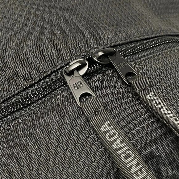 Auth BALENCIAGA Unity Backpack Large 792073 Black Polyamide Polyester Viscose - Picture 13 of 16